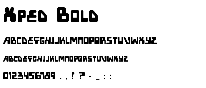 XPED Bold police